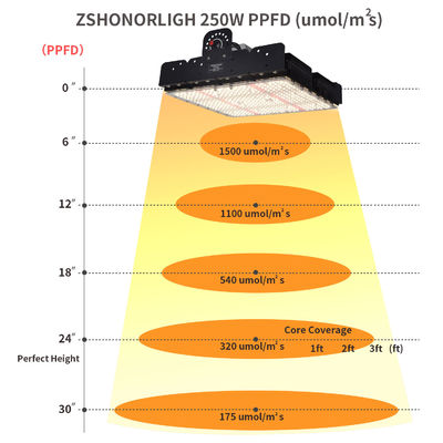 چراغ رشد LED T5 با طیف کامل 250 وات با مدیریت حرارتی غیرفعال برای گیاهان داخلی
