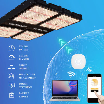 چراغ رشد LED با طیف کامل 1000 وات با قابلیت تنظیم نور و تایمر برای گیاهان آپارتمانی