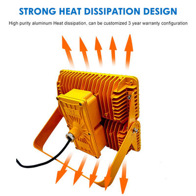 چراغ سیلاب LED ضد انفجار با درجه ATEX و محافظت IP65، تراشه های LED SMD2835/3030 و ولتاژ AC100-265V