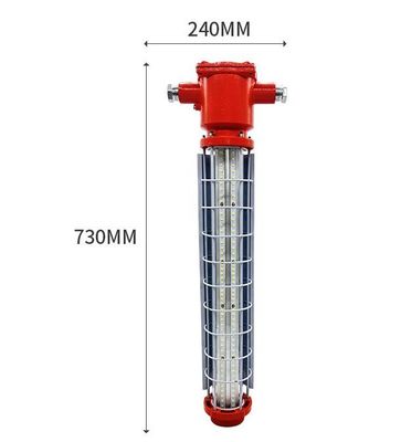 چراغ خطی ضد انفجار LED 2700K-6500K مقاوم در برابر خوردگی با درجه WF2