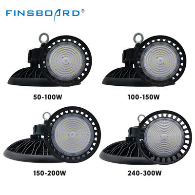 روشنایی بالا IP65 ضد آب UFO LED High Bay Light 100W-300W برای روشنایی صنعتی