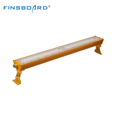 چراغ خطی ضد انفجار LED 200 وات با اتلاف حرارت پره ای دایکاست و تراشه LED SMD2835 برای مکان های خطرناک