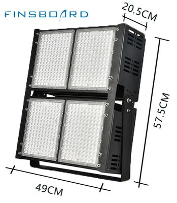 چراغ های روشنایی استادیوم LED 6500w زاویه 45° لنز