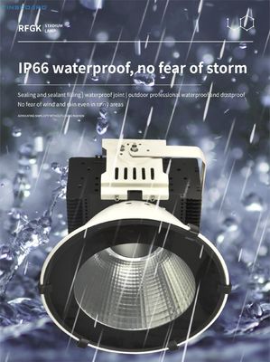 چراغ دکل جرثقیل LED SMD 3030 ضدآب IP65 با درایور AC85-265V برای روشنایی سوله صنعتی