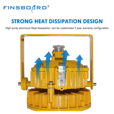 چراغ سیلاب ضد انفجار LED ATEX با درجه حفاظت IP65 ضد آب، طول عمر 50000 ساعت و بهره وری انرژی