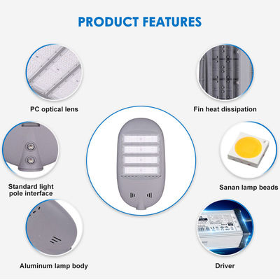 چراغ خیابانی LED مدرن شهری با 100W 150W 200W طراحی ضد آب با کارایی بالا