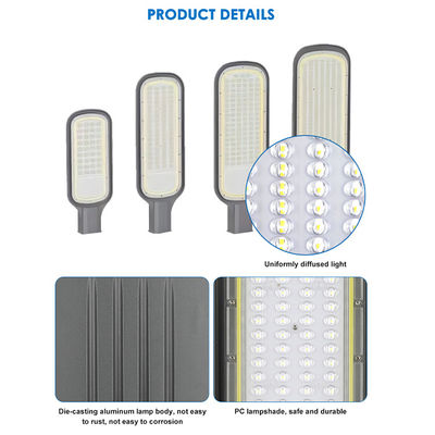 چراغ خیابانی LED SMD2835 پارکینگ بزرگراه در فضای باز، آلومینیوم دایکاست