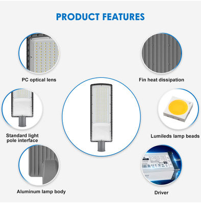 IP66 SMD3030 50w تا 200w نور خیابانی LED حفاظت از محیط زیست برای بزرگراه