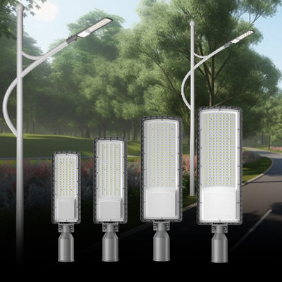 روشنایی بالا AC85-265V 3000K تا 6500K چراغ LED جاده ها بزرگراه ها خیابان های شهر پارکینگ