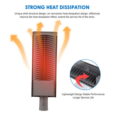چراغ خیابانی LED جاده ای ضد آب از جنس آلومینیوم ریخته گری AC85-265V 120lm/W