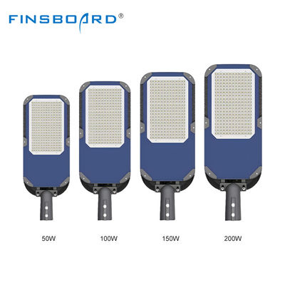 چراغ خیابانی LED پرقدرت ضدآب IP66 آلومینیومی دایکاست با راندمان 120lm/W برای روشنایی فضای باز