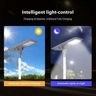 چراغ های جاده ای در فضای باز Ip66 آبپاشه StreetLight 400w 600w 800w 1000w 1200w یکپارچه همه در یک LED چراغ های خیابان خورشیدی