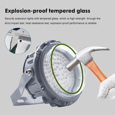 چراغ خطی ضد انفجار ضد آب IP65 با توان 50 وات، 100 وات و 150 وات، روشنایی LED برای مکان های خطرناک با آلومینیوم و شیشه سکوریت