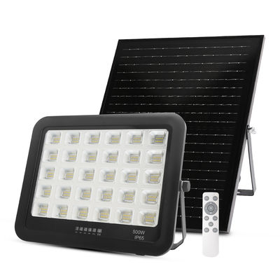 چراغ خورشیدی LED با روشنایی بالا، کنترل از راه دور، آلومینیوم، ضدآب IP67، 100 وات، 200 وات، 300 وات، 400 وات، 500 وات