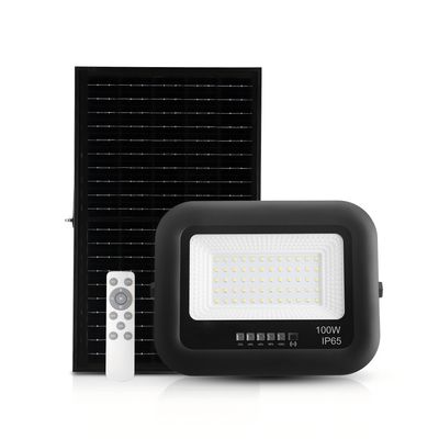 چراغ حیاط خورشیدی فضای باز با لومن بالا IP65 کنترل آلومینیوم چراغ سیل نورافکن LED خورشیدی