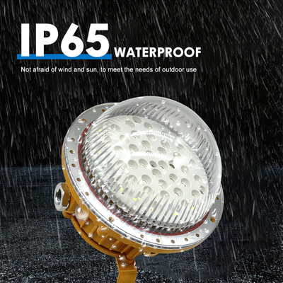 چراغ سوله ای با ارتفاع زیاد IP65 آلومینیومی شیشه ای مقاوم کارخانه چراغ LED ضد انفجار