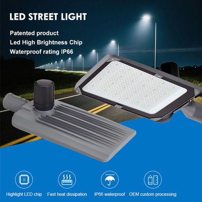 چراغ خیابانی LED 50 وات 100 وات 150 وات 200 وات 240 وات آلومینیومی IP66 ضد آب
