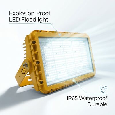 600W ضد انفجار چراغ فلج LED IECEx فشرده و با چگالی بالا دریایی دریایی 72000lm IP67 آلیاژ آلومینیوم بدون مس