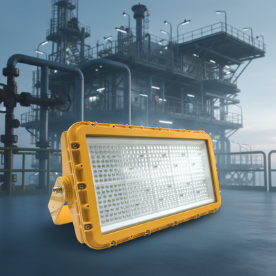 چراغ های سیلاب ضد انفجار LED 300W با زاویه 90 درجه و گواهینامه ATEX IIB T6 برای مناطق خطرناک