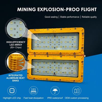 LUMILEDS LM-80 600W چراغ ضد انفجار LED ATEX Ex db mb IIb T6 72000LM IP65 نوردهی خطرناک