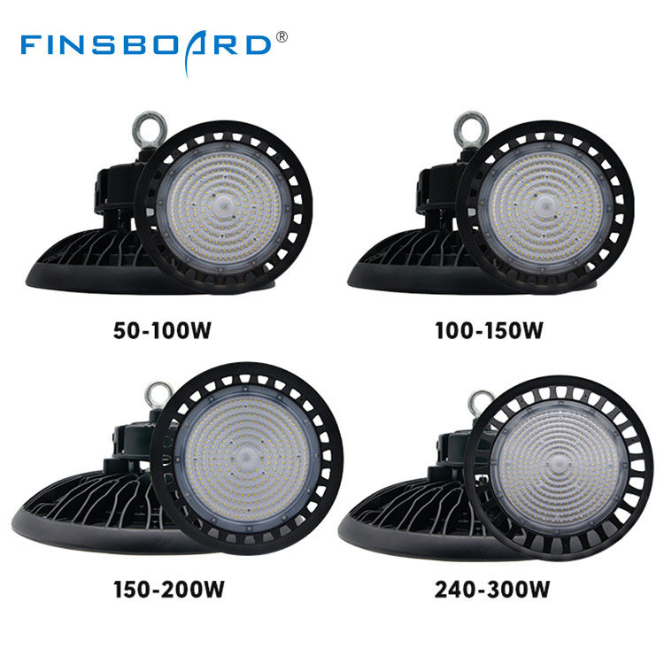 روشنایی بالا IP65 ضد آب UFO LED High Bay Light 100W-300W برای روشنایی صنعتی