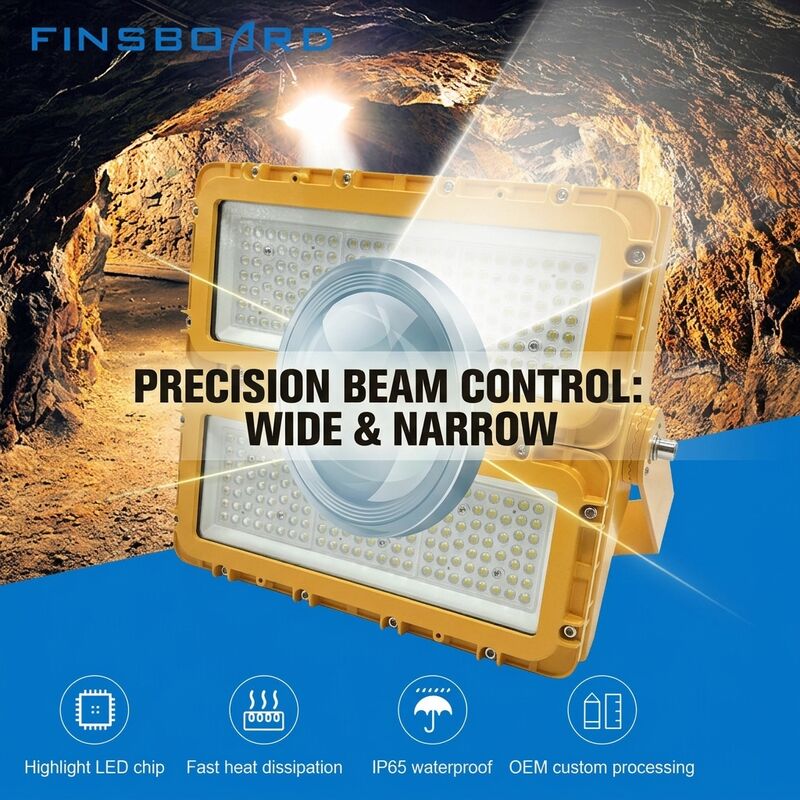 سیلاب LED ضد انفجار 300 وات IECEx Zone 1 Zone 2 Hazardous Area 39000lm IP66 Die-Cast Aluminium ADC12