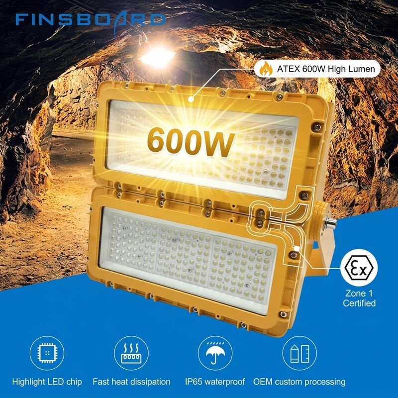 600W چراغ های ضد انفجار LED ATEX IIB T6 IP65 RFEPL8280 60°