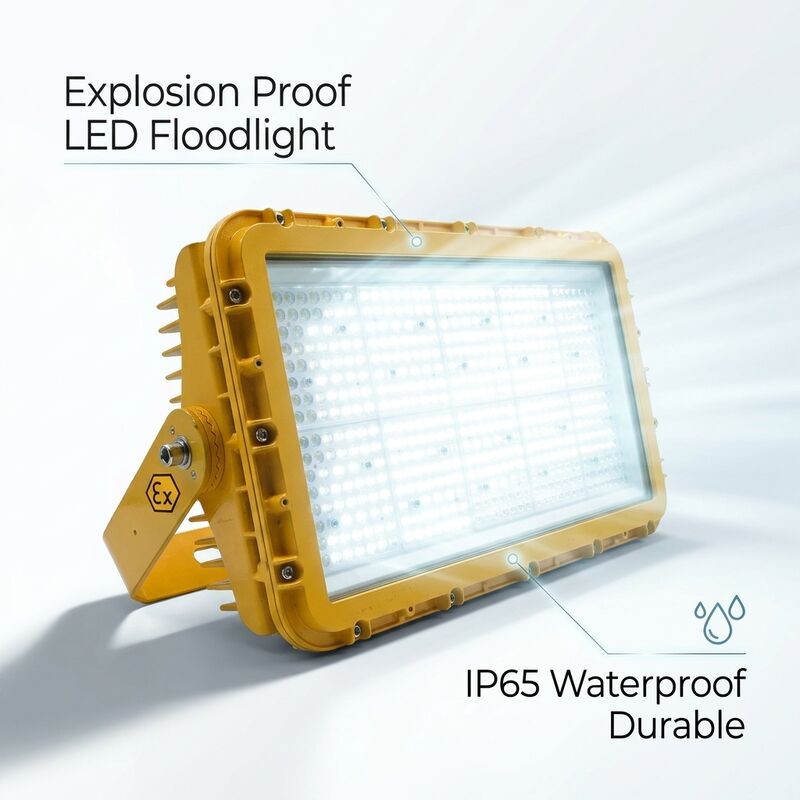 600W ضد انفجار چراغ فلج LED IECEx فشرده و با چگالی بالا دریایی دریایی 72000lm IP67 آلیاژ آلومینیوم بدون مس