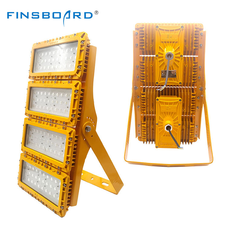 600W LED روشنایی سیلاب ضد انفجار DC ولتاژ پایین خورشیدی خارج از شبکه لوله چاه دور IP66 آلومینیوم ADC12