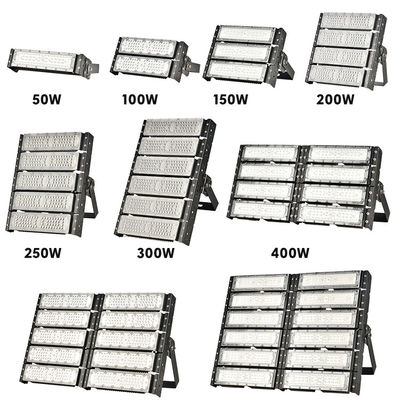 چراغ سیلابی ال ای دی ضد آب IP66 با قابلیت تنظیم نور از 50 وات تا 600 وات، چراغ سیلابی ماژولار فضای باز