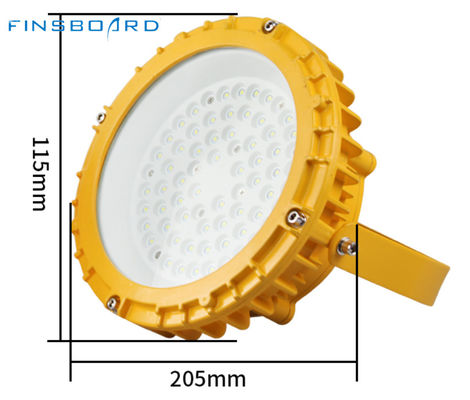 چراغ LED ضد انفجار با سایه شیشه ای محدب ضد آب WF2 IP66