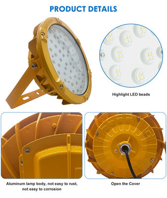 چراغ روشنایی ضد انفجار LED برای مکان های خطرناک، ایستگاه های گاز، Highbay، IP65