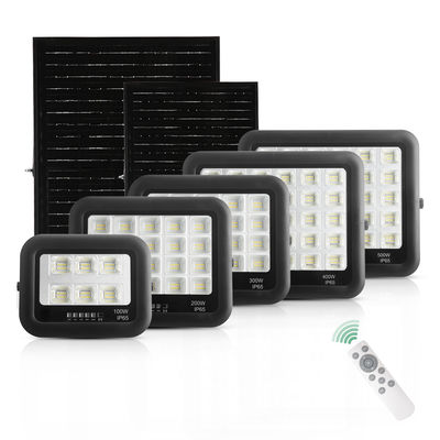 Ip65 ABS چراغ خورشیدی شیشه گرم 100w 200w 300w 400w 500w چراغ خورشیدی LED