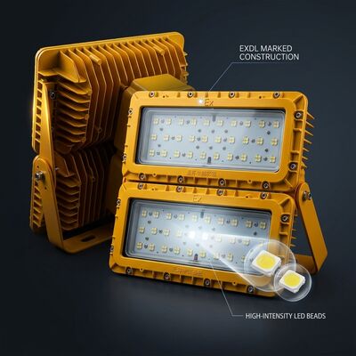 LUMILEDS LM-80 600W چراغ ضد انفجار LED ATEX Ex db mb IIb T6 72000LM IP65 نوردهی خطرناک